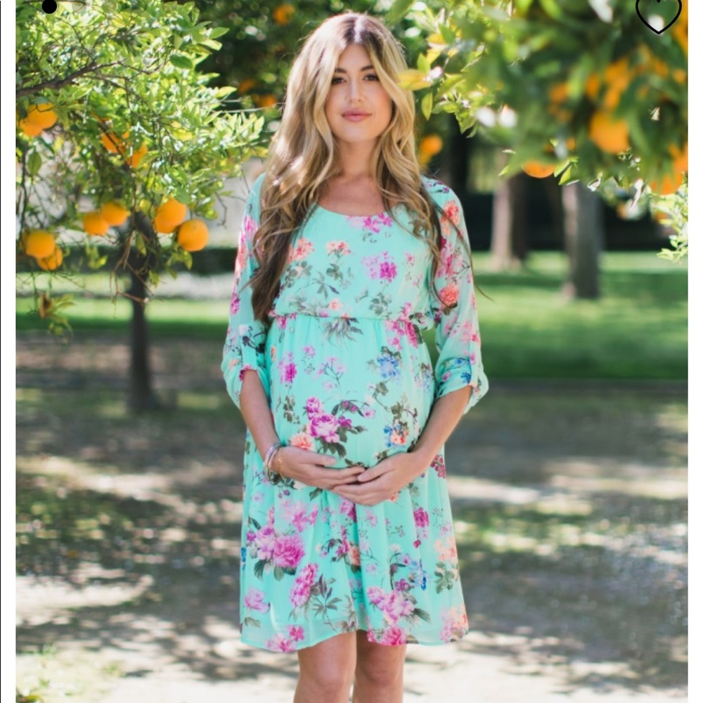 Floral maternity dress